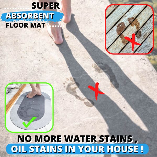 Super Absorbent Floor Mat (2 Pieces Set)