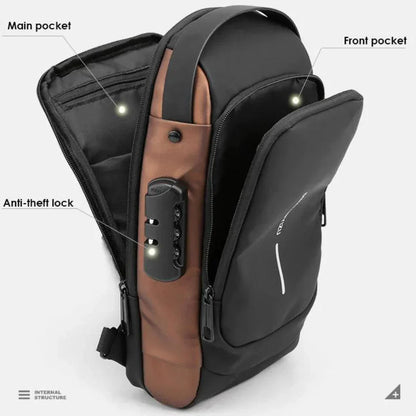 USB Charging Anti-theft Waterproof Shoulder Bag