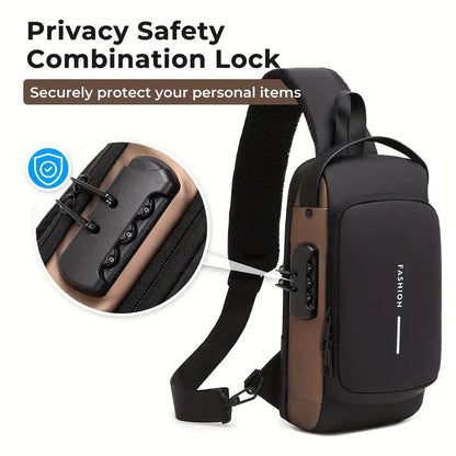 USB Charging Anti-theft Waterproof Shoulder Bag